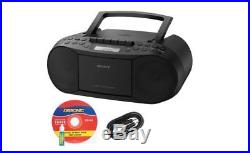 NEW Boombox Stereo Portable Radio AM/FM Cassette CD Player 3.5mm AUX, Compact