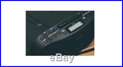 NEW Boombox Stereo Portable Radio AM/FM Cassette CD Player 3.5mm AUX, Compact