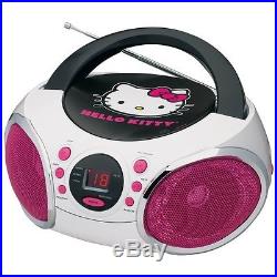 NEW Hello Kitty Portable Stereo Cd Boombox KT2026MBY