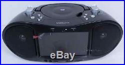 NEW IN OPEN BOX MAGNASONIC MAG-MDVD500 PORTABLE CD/DVD PLAYER BOOMBOX With 7 LCD
