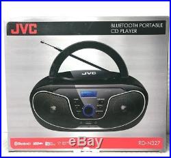 NEW JVC RD-N327 Bluetooth Portable Radio and CD Player WithUSB AUX Port 100-240V