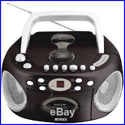 NEW Jensen Cd-540 Portable Stereo Cd Player With Cassette & Am/fm Radio