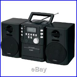 NEW Jensen FM Radio CD/Cassette Player Portable Shelf System Stereo