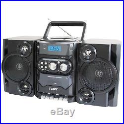 NEW NAXA AM/FM Radio/CD/MP3/Cassette Player Portable Stereo Shelf System withUSB
