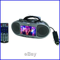 NEW NAXA NDL256 7in Bluetooth DVD Boombox 7-in Radio/DVD Player