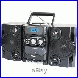 NEW NAXA NPB428 Portable Cd/mp3 Player With Am/fm Radio, Detachable Speakers