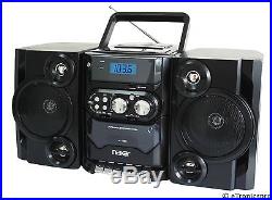 NEW PORTABLE MP3/CD PLAYER STEREO RADIO with CASSETTE PLAYER RECORDER USB + REMOTE