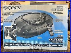 NEW SONY CFD-S350 Portable CD Cassette Tape Player AM FM Radio Digital NIB
