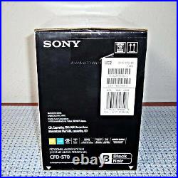 NEW SONY CFD-S70 PORTABLE CDs, CD- R/RW, MP3 CD PLAYER, CASSETTE BOOMBOX BLACK