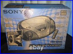 NEW Sony CFD-S300 MegaBass Boombox CD/AM-FM Radio/Remote New Old Stock Open Box