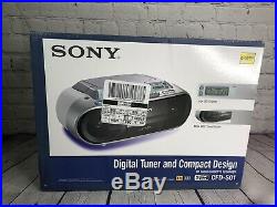NEW Sony Portable CD/AM FM Radio/Cassette Player/Recorder CFD-S01 Boombox New