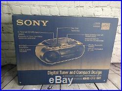 NEW Sony Portable CD/AM FM Radio/Cassette Player/Recorder CFD-S01 Boombox New