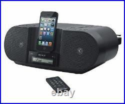 NEW Sony (ZS-S3iP) PORTABLE CD Boombox & AM/FM RADIO Iphone & Ipod MEGA BASS