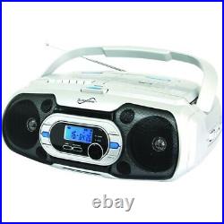 NEW Supersonic SC-729BT Portable Bluetooth Audio System Radio/CD Player/Cassette