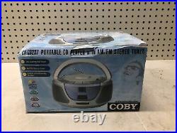 NEW VINTAGE Coby CX-CD237 Portable CD Player AM/FM Stereo Tuner BOOMBOX RARE
