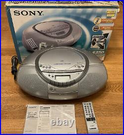 NOB Sony CFD-S350 CD/Cassette/Radio Portable Boombox withRemote Fully Tested