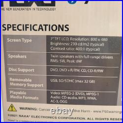 Naxa 7 Bluetooth DVD Boombox with TV & Microphone NDL-287M Naxa 7 Bluetooth DVD Boombox with TV & Microphone NDL-287M