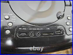 Naxa 7 Bluetooth DVD Boombox with TV & Microphone. NDL-287M Used