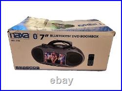 Naxa NDL-287 Bluetooth 7 DVD Boombox New Open Box/Box Ware CDs Radio Remote