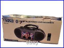 Naxa NDL-287 Bluetooth 7 DVD Boombox New Open Box/Box Ware CDs Radio Remote