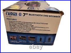 Naxa NDL-287 Bluetooth 7 DVD Boombox New Open Box/Box Ware CDs Radio Remote