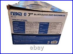 Naxa NDL-287 Bluetooth 7 DVD Boombox New Open Box/Box Ware CDs Radio Remote