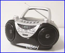 Naxa NPB-241 Portable CD Player, AM/FM Stereo Radio & Cassette Player/Recorder