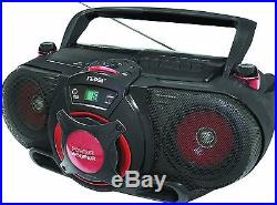 Naxa NPB-259 Portable MP3/CD AM/FM Stereo Radio Cassette Player/Recorder with