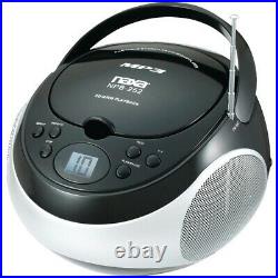 Naxa NPB252BK Portable CD/MP3 Player with AM/FM Stereo (Black)