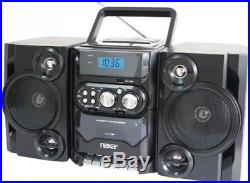 Naxa NPB428 Portable CD/MP3 Player With AM/FM Radio, Detachable Speakers, And