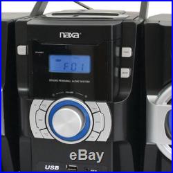 Naxa NPB429 Portable CD/MP3 Player With PLL FM Radio, Detachable Speakers & Cd