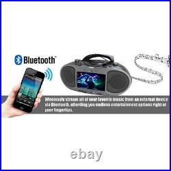Naxa Ndl-256 Bluetooth Dvd Boombox Built-In 7 Lcd Screen