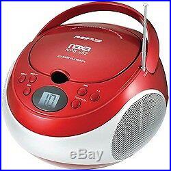 Naxa Portable Cd And Mp3 Player With Am And Fm Stereo (red) (pack of 1 Ea)