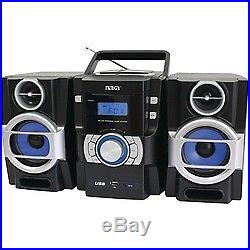 Naxa Portable Cd And Mp3 Player With Pll Fm Radio, Detachable Speakers & Remo