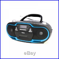 Naxa Portable MP3/CD Player, AM/FM Stereo Radio & USB Input- Blue