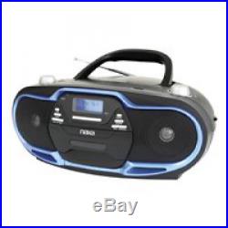 Naxa Portable MP3/CD Player, AM/FM Stereo Radio & USB Input- Blue