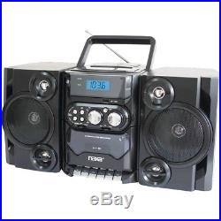 Naxa(R) NPB428 Portable CD/MP3 Player with AM/FM Radio, Detachable Speakers, Rem