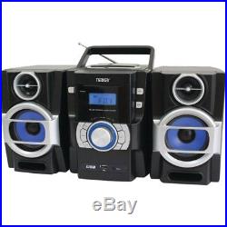 Naxa(R) NPB429 Portable CD/MP3 Player with PLL FM Radio, Detachable Speakers & R