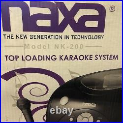 Naxa Top Loading Karaoke System Model NK-200 Boombox Portable CD Player