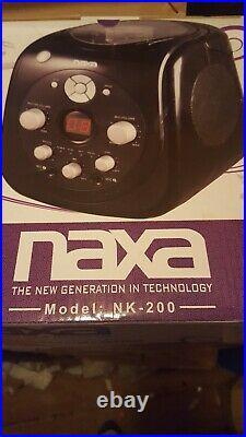 Naxa Top Loading Karaoke System Model NK-200 Boombox Portable CD Player NEW