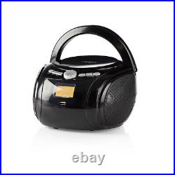 Nedis Bluetooth CD Player Portable Boombox Fm Radio Usb Playback Aux Line In