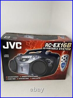 New Boombox JVC RC-EX16B Portable CD/Cassette AM/FM Radio Vintage New Old Stock