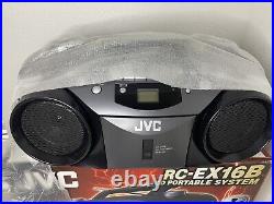 New Boombox JVC RC-EX16B Portable CD/Cassette AM/FM Radio Vintage New Old Stock