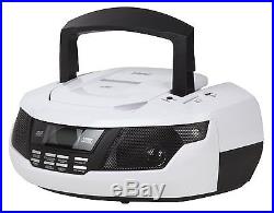 New CD Player 4 Way speaker Boombox with Clock, Radio, Flash Memory and SD Card
