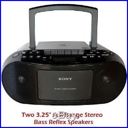 New Compact Portable Stereo Sound System Boombox with MP3 CD Player, Digital