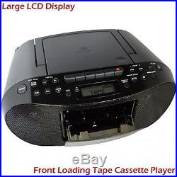 New Compact Portable Stereo Sound System Boombox with MP3 CD Player, Digital