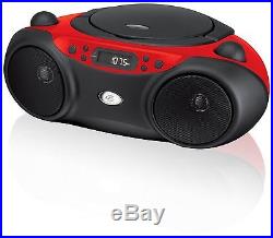 New GPX BC232 Portable Audio AM/FM Radio Stereo CD Player Boombox Red BC232R