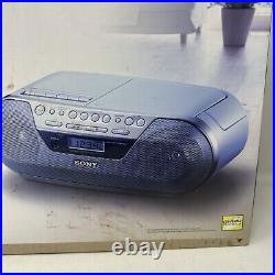 New Sony CFD-S05 CD AM/FM Radio Cassette Tape Recorder Boombox Speaker System