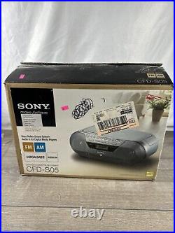 New Sony CFD-S05 CD/Headphone Jack/Playback/Radio/CD-RW Playback/Cassette