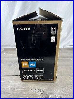 New Sony CFD-S05 CD/Headphone Jack/Playback/Radio/CD-RW Playback/Cassette